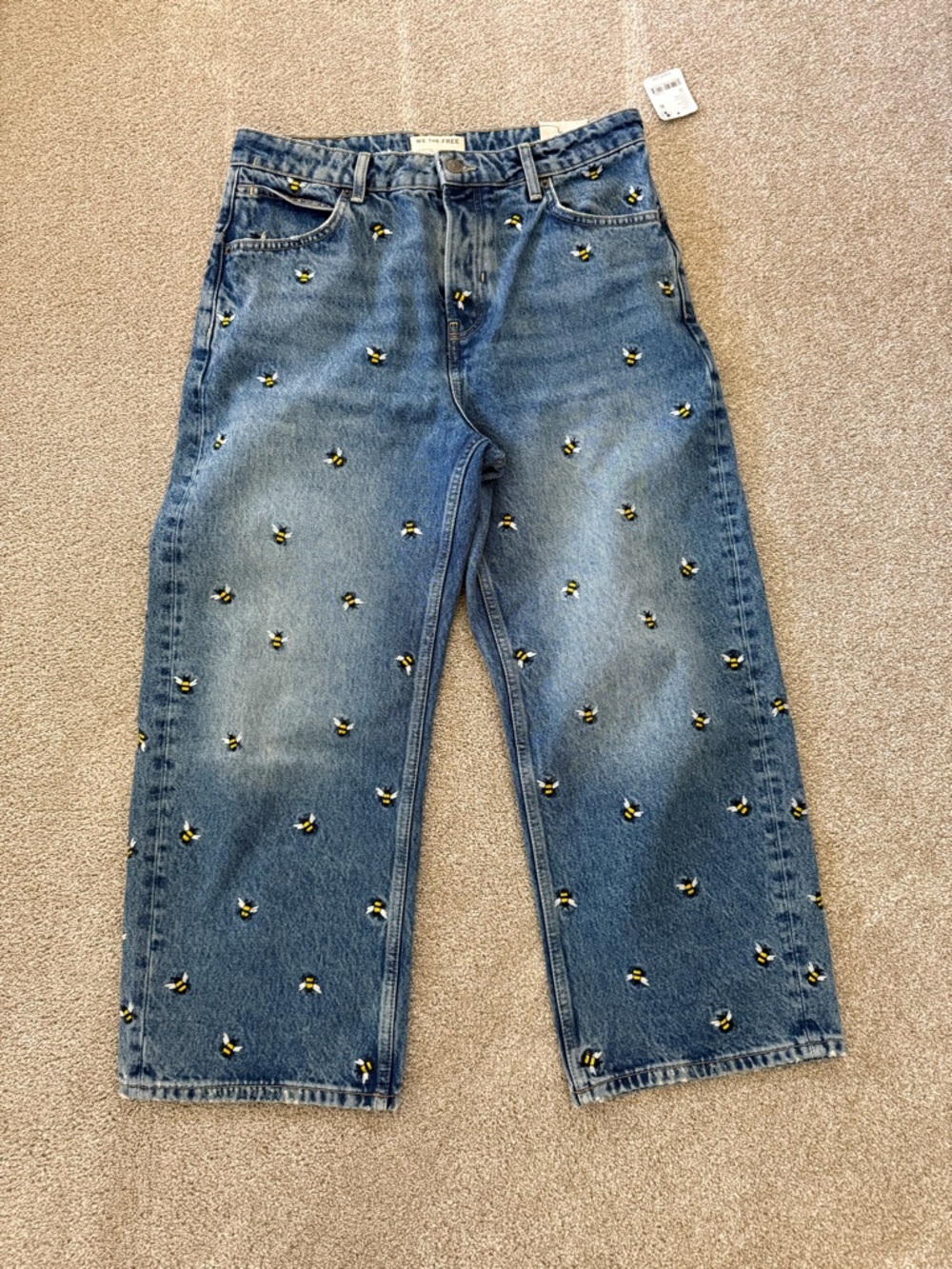 We The Free Deep Trance Embroidered Dropped Boyfriend Jeans - Picture 8 of 8